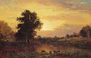 Alfred Thompson Bricher Sunset in the Catskills Germany oil painting artist